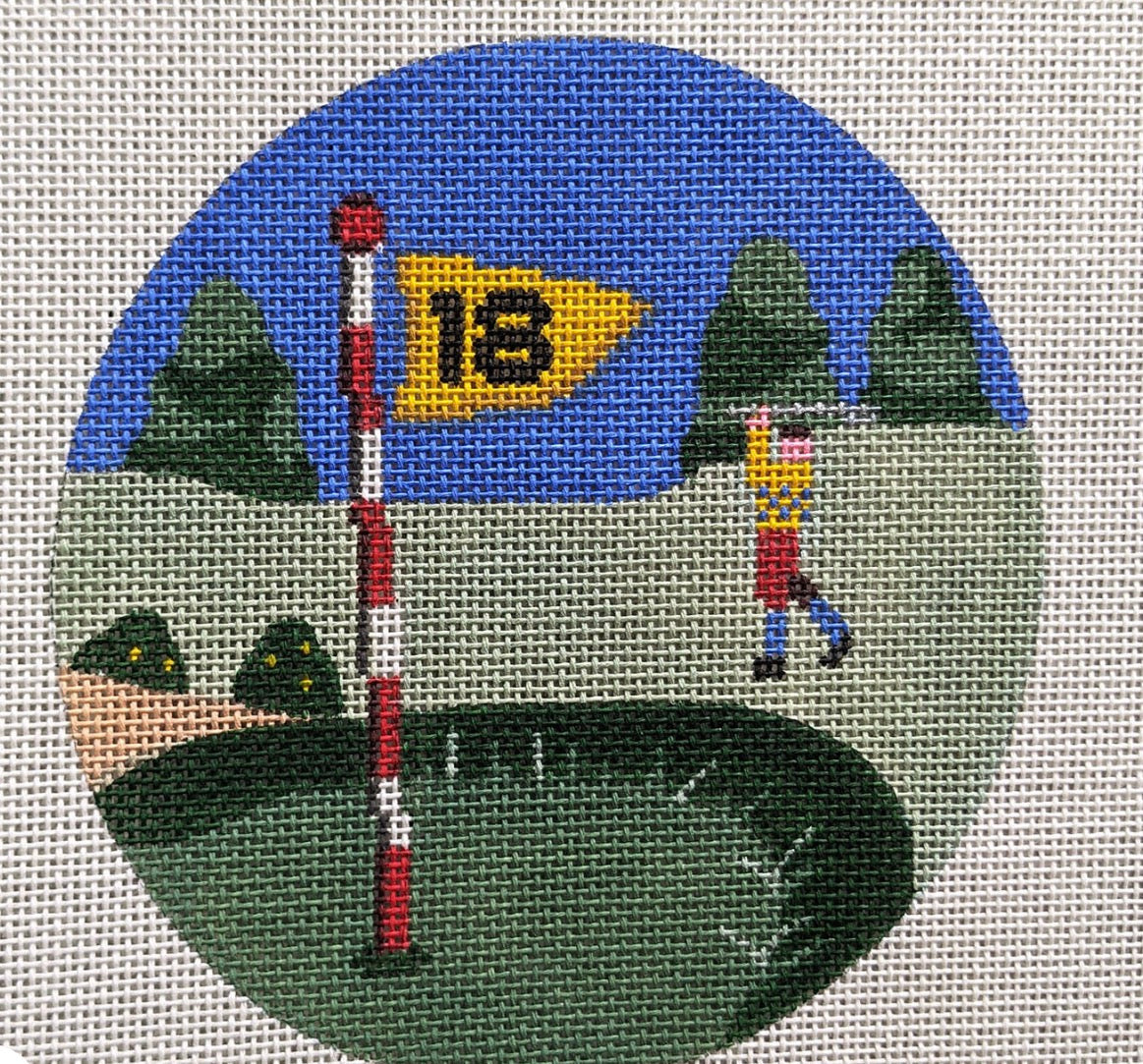 875AA Golfing Scene