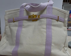 Canvas Boatkin Bag - Lilac Strap
