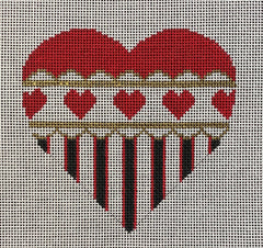 H-30 Red Heart with Hearts