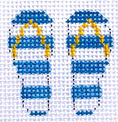 HB-25 Mini - Blue Flip Flops