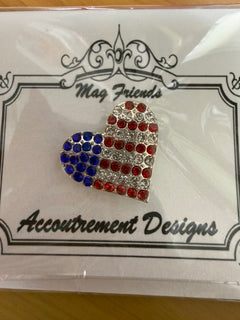 Patriotic Heart Bling Needleminder Accoutrements