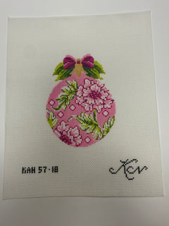 KAN57-18 Pink & Green Ornament