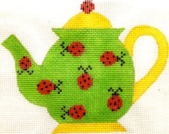 HB-302 Teapot - Ladybugs with stitchguide