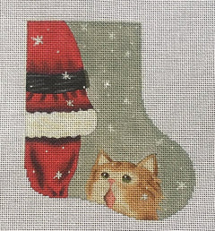 GD-SX04 Kitty Meets Santa Mini Stocking