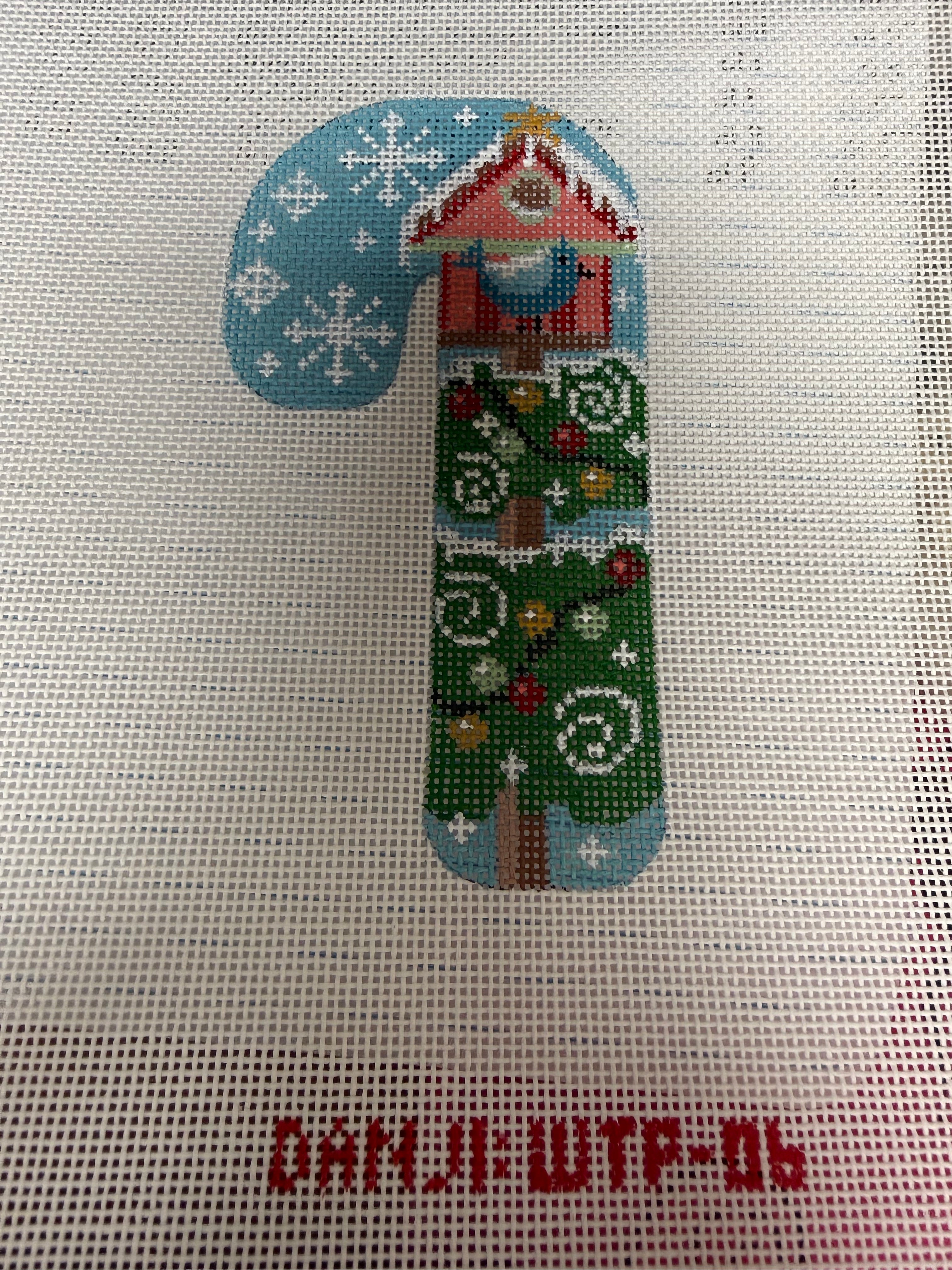 WTP06- Bird House Candy Cane