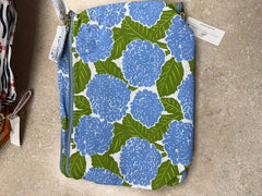 Canvas Pouch- Large Blue Hydrangea