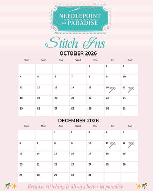 Needlepoint in Paradise Stitch Ins 2026
