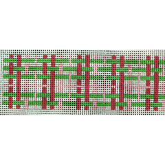 KKB537B pink and green plaid belt on 13 2 x 51.75