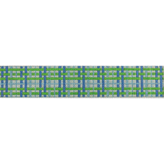 KKF03B blue and green plaid - key fob 8.125 x 1.5