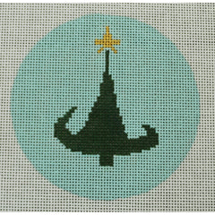 KKO122 Christmas Tree 1 3.75" round