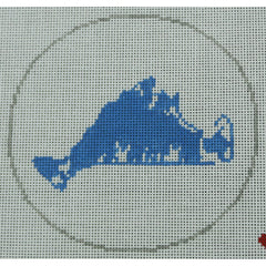 KKO183 Martha's vineyard heart 4.625" round