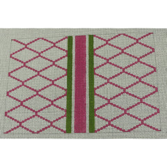 KKP156D Diamond Hot Pink and Green Clutch 6 x 8.75