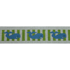 KKSGS9A Blue Whales on Lime Stripes Sunglass Strap 1 x 12.25