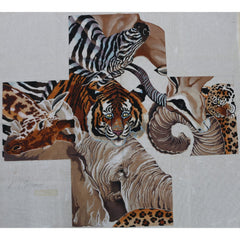 M-252 Wild Animal Ottoman
