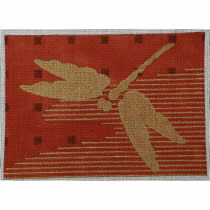 M-338 Details: Red/Gold Dragonfly