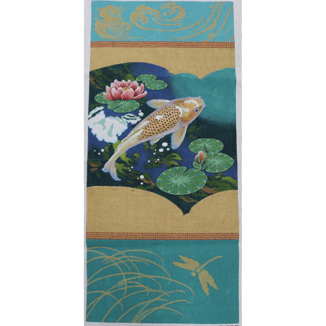 M-357 Gold/White Carp Scroll