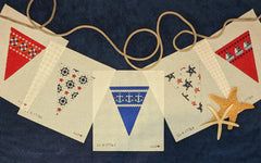 LL-BUN-1776A NAUTICAL Garland -- 5 Individual Canvases