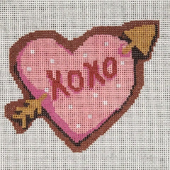 LL-C-13 Arrow XOXO Heart Cookie w/Stitch Guide