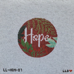 LL-ORN-07 Botanical Hope-- red