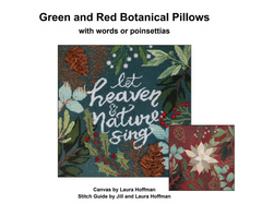 SG-HEAVEN GREEN/RED BOTANICAL Pillow Stitch Guide (Expanded)