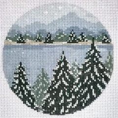 1874 Snowy Forest Round