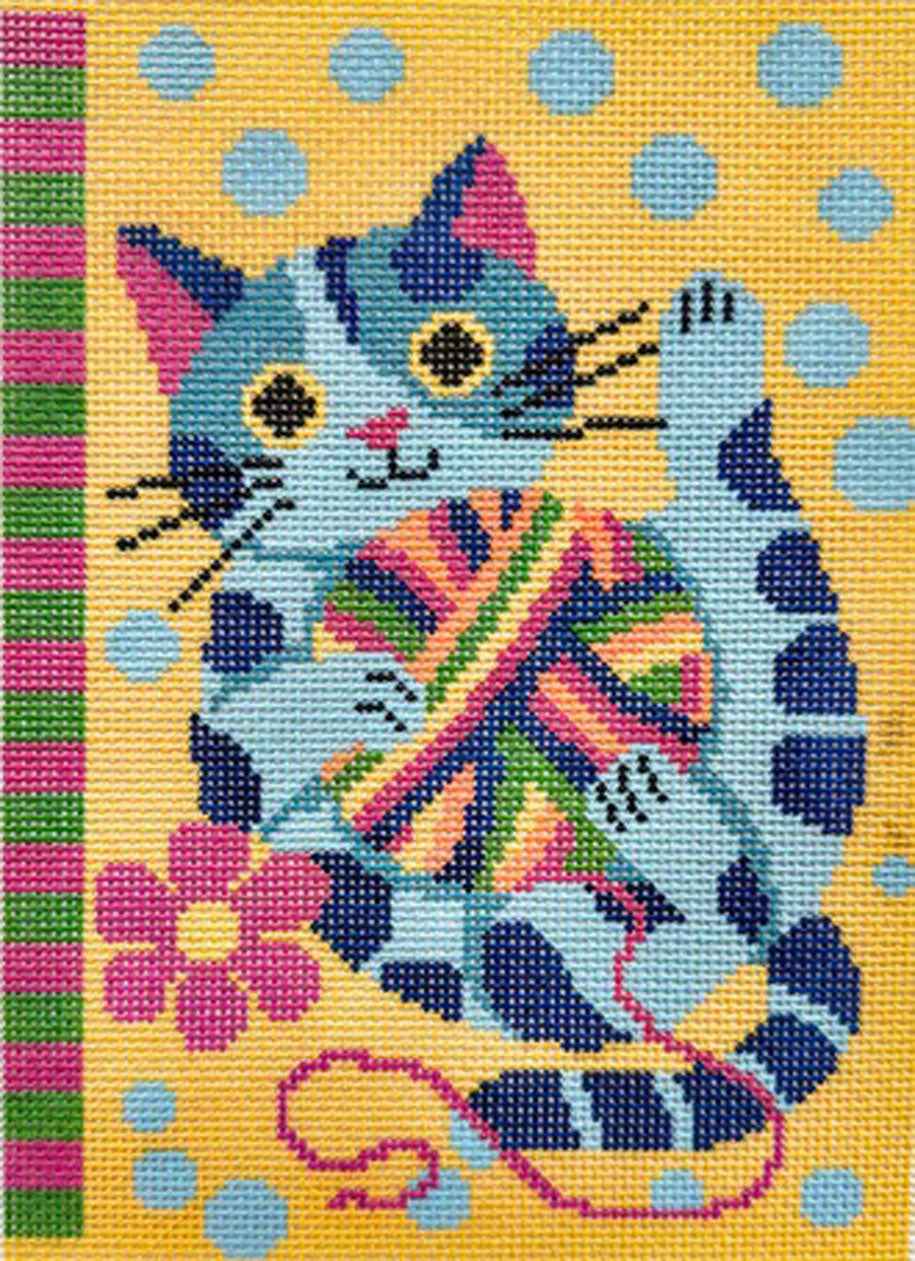 PET-410_AED Moxie's Creative Chaos Patchwork Cat