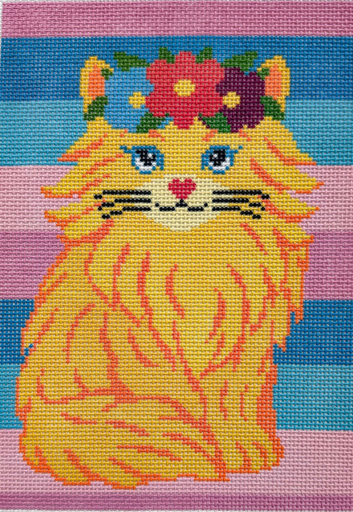 PET-413_AED Marigold with the Flower Crown Long-Haired Cat