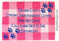 PS-010 Dogs in Bathroom