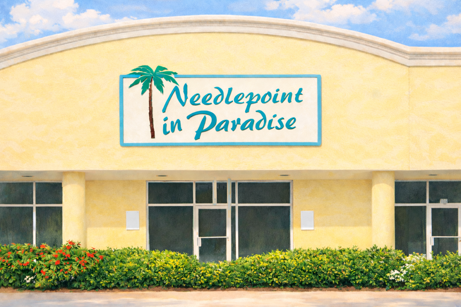 Artist rendering of tNeedlepoint in Paradise Store