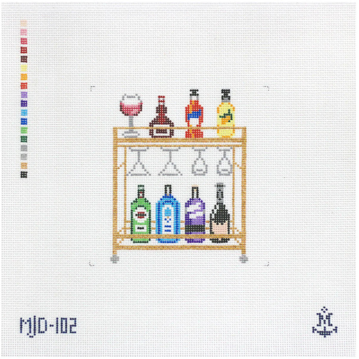 MJD-102 Rainbow Bar Cart