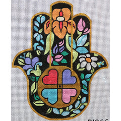 R1066 Hamsa Metallic Flower