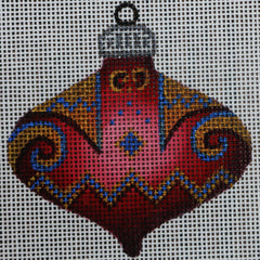 R189 Red/Gold/Blue Ornament