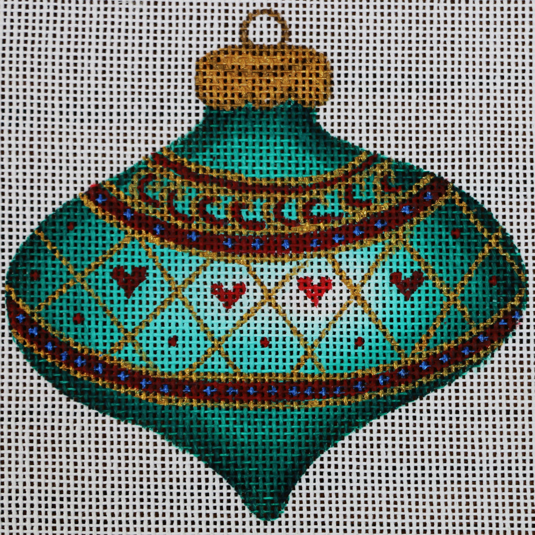R201 Green and Red Ornament