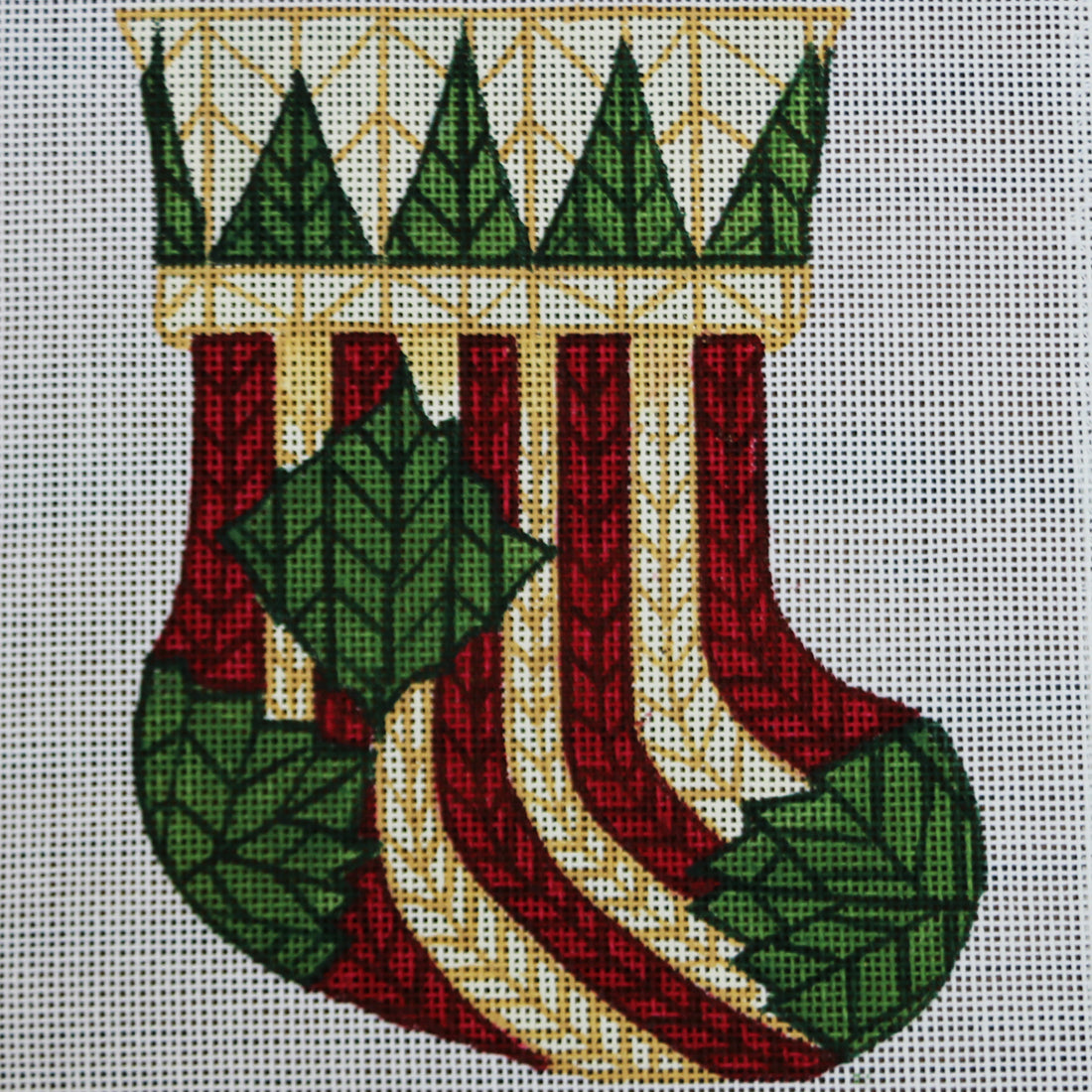 R208 Gold, Red, and Green Mini Sock