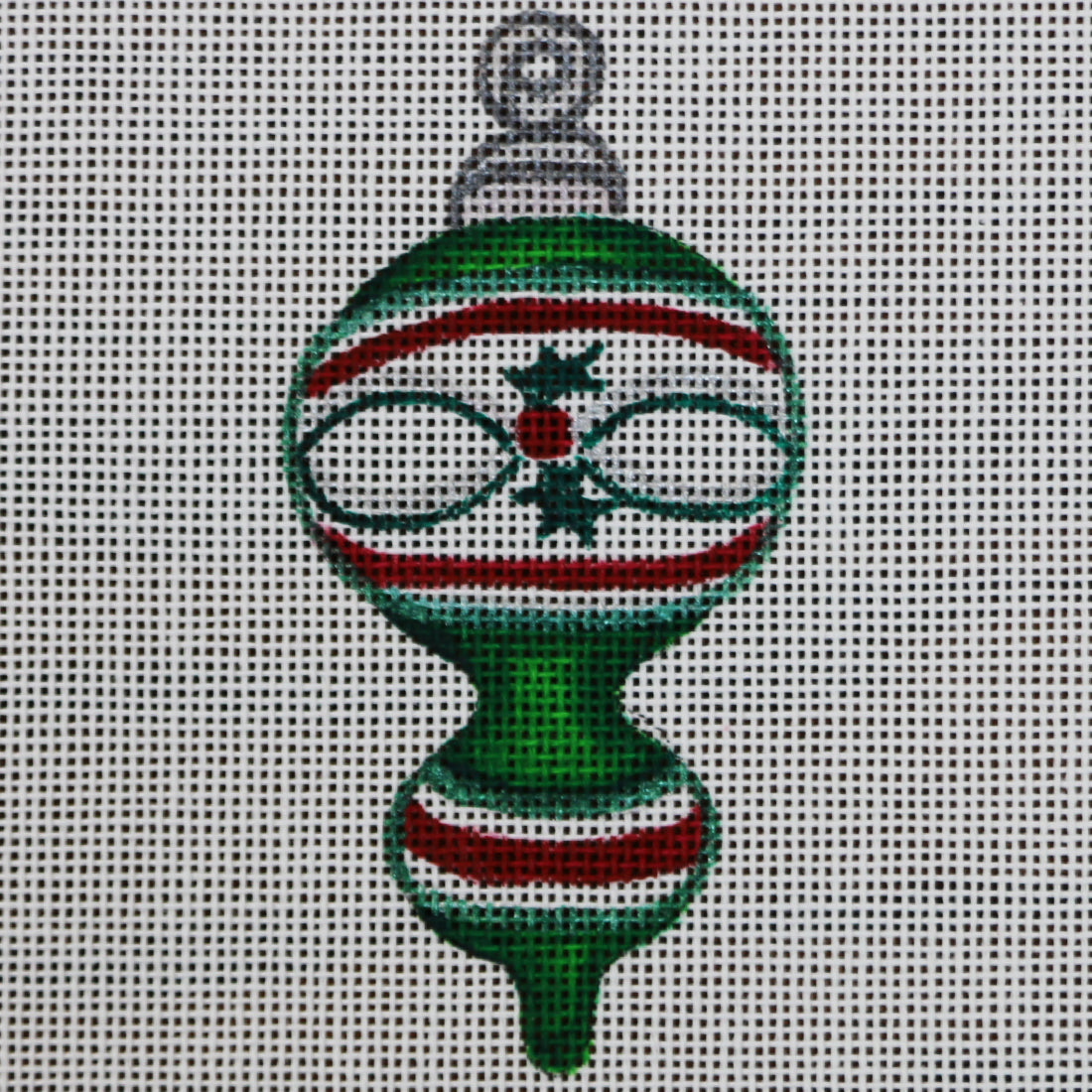R247 Red, White, and Green Ornament