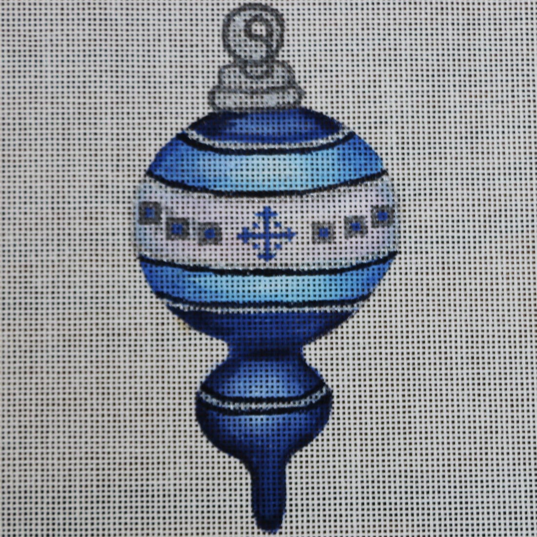 R248 Blue Ornament with Snowflake