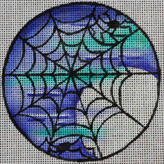 R330 Spooky Spider Web Round