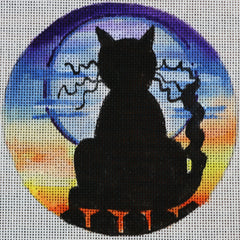 R414 Midnight Cat Silhouette
