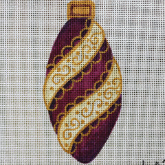 R603 Purple and Gold Ornament
