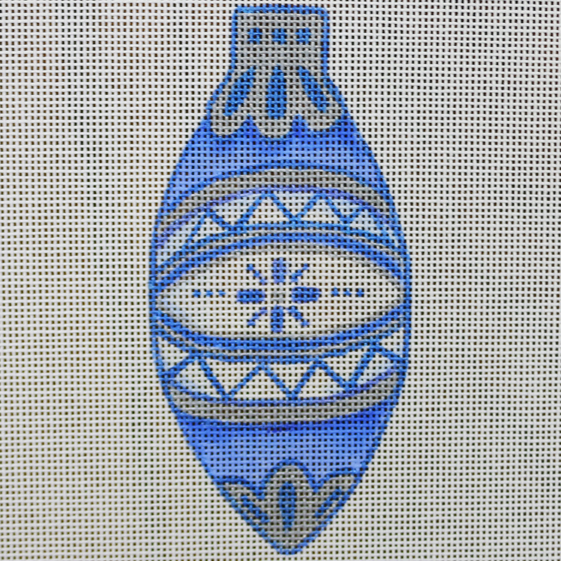 R604 Blue and Silver Ornament
