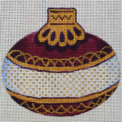 R609 Purple and Gold Ornament