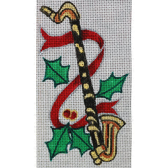 R634 Bass Clarinet w/Holly and Berries