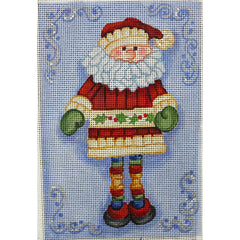 R640 Blue/Silver Shelf Santa