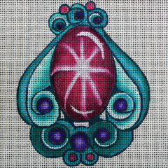 R66 Pink/Aqua/Purple Brooch