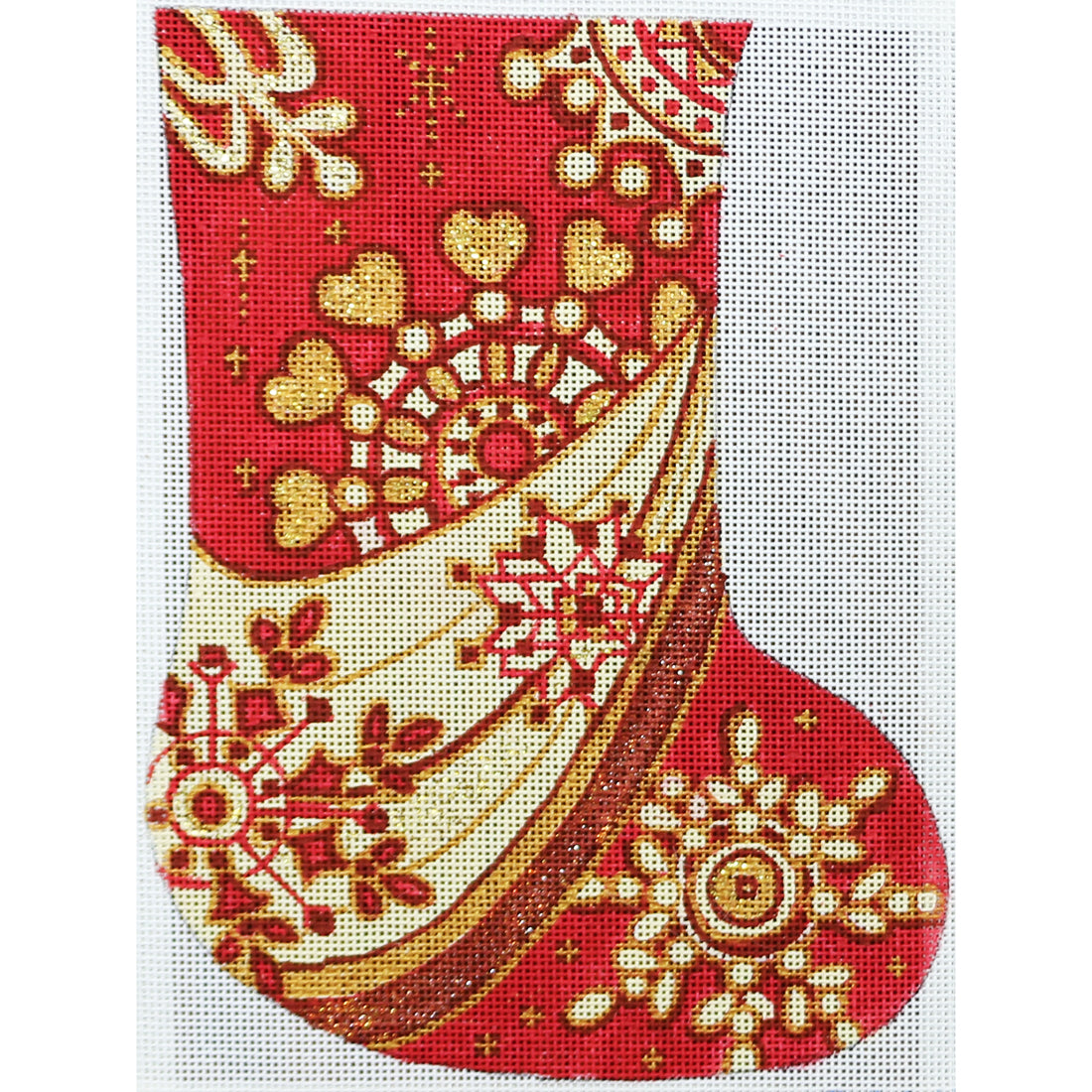 R664 Red/Gold Mini Stocking