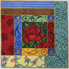 R813 Patchwork w/ flower in the middle