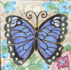 R858 Navy colored butterfly