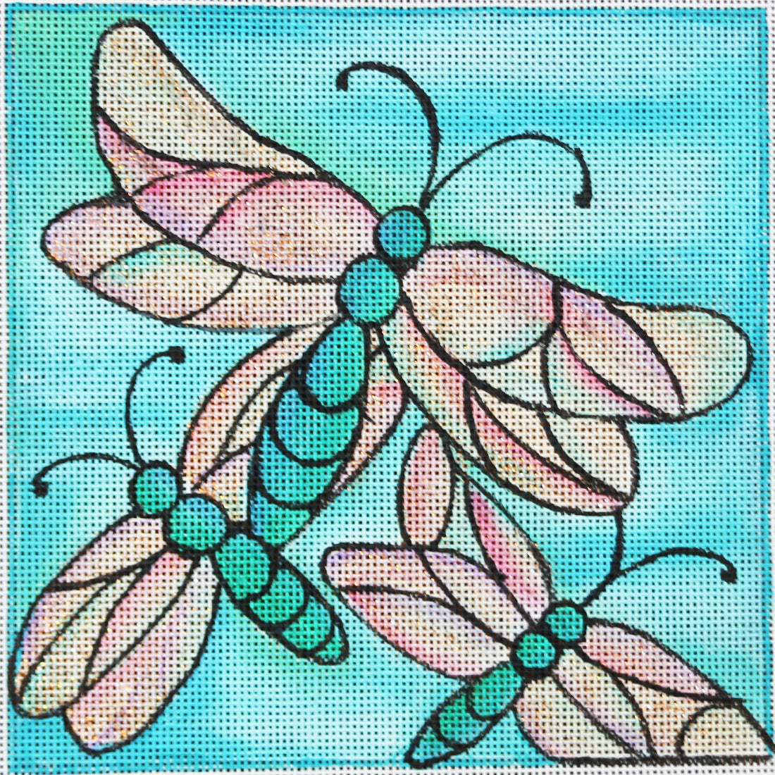 R877 Dragonfly w/ Teal background