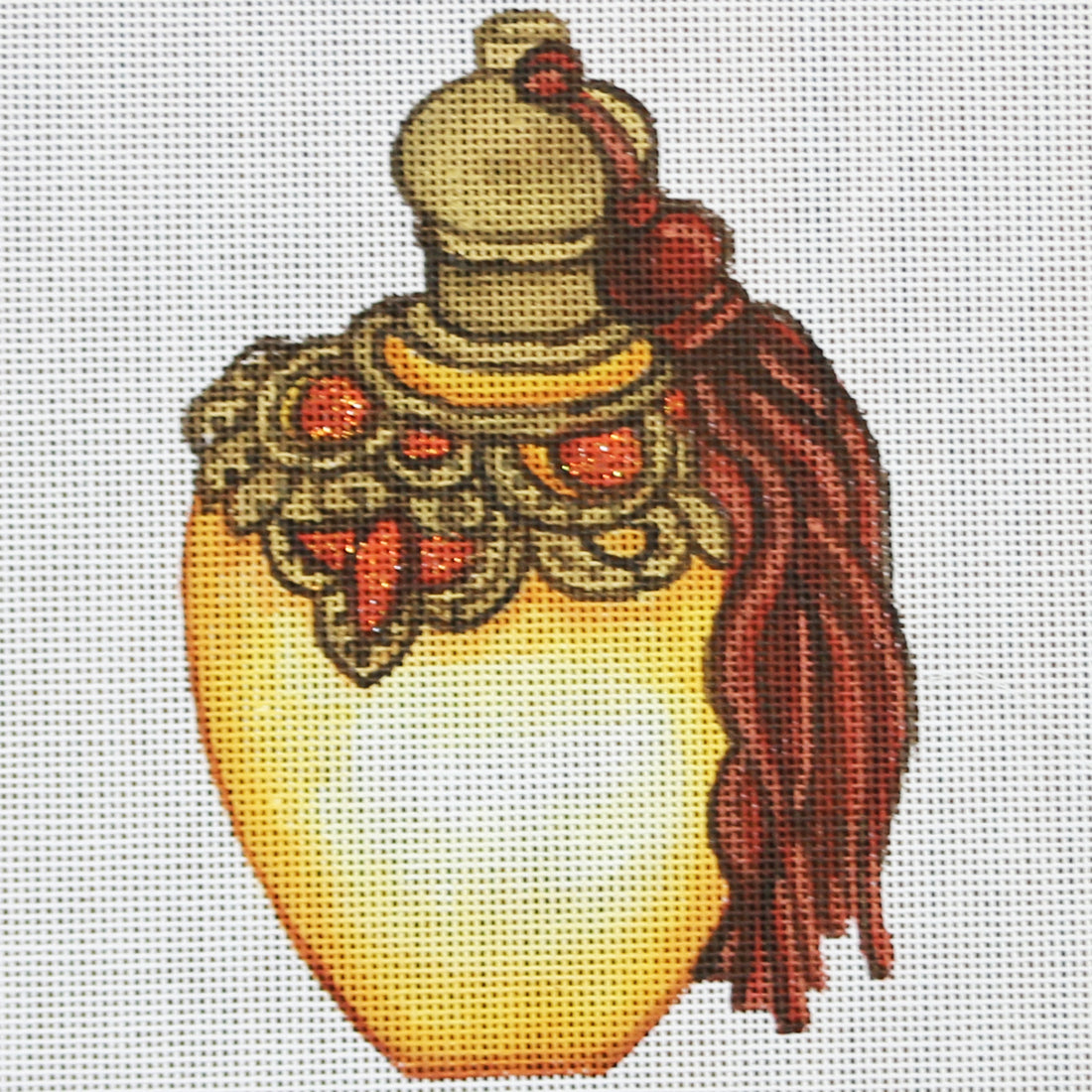 R892 Yellow and Red Perfume Bottle