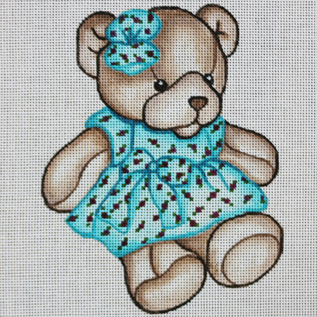 R993 Gray Bear with Turquoise